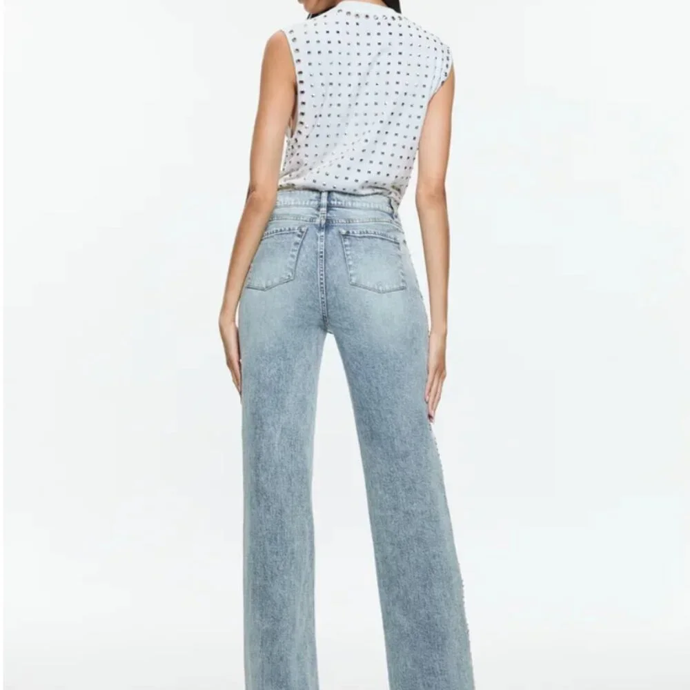 Alice + Olivia BODIE STUDDED JEAN - Picture 5 of 7